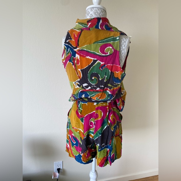 Argentum vintage limited run skort set in bright pattern - Picture 5 of 10